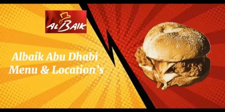 AlBaik Abu Dhabi Menu
